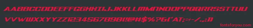 Tigersharkcondital Font – Red Fonts on Black Background