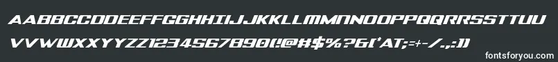 Шрифт Tigersharkcondital – белые шрифты