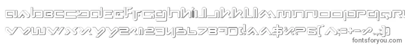Xephs-fontti – harmaat kirjasimet valkoisella taustalla