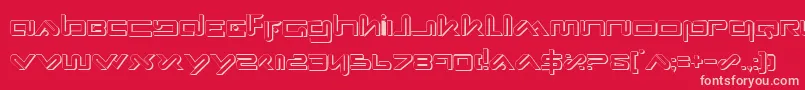 Xephs Font – Pink Fonts on Red Background