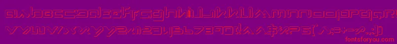 Xephs Font – Red Fonts on Purple Background