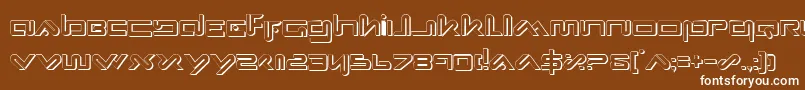 フォントXephs – 茶色の背景に白い文字