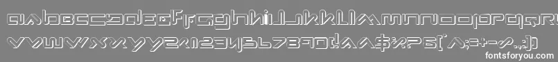 フォントXephs – 灰色の背景に白い文字