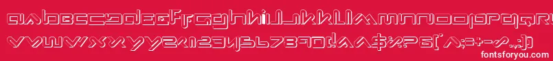 Xephs-Schriftart – Weiße Schriften auf rotem Hintergrund