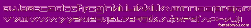 Xephs Font – Yellow Fonts on Purple Background