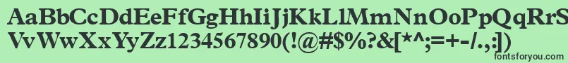 Terminusblackssk Font – Black Fonts on Green Background