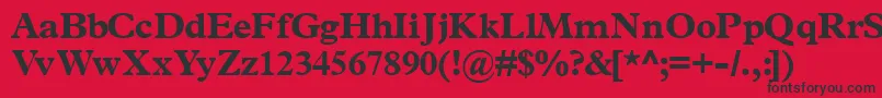 Terminusblackssk Font – Black Fonts on Red Background