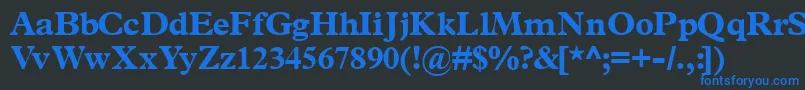 Terminusblackssk Font – Blue Fonts on Black Background