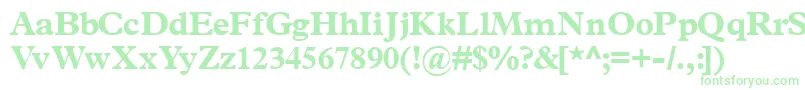 Terminusblackssk Font – Green Fonts on White Background