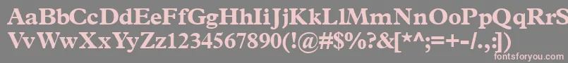Terminusblackssk Font – Pink Fonts on Gray Background