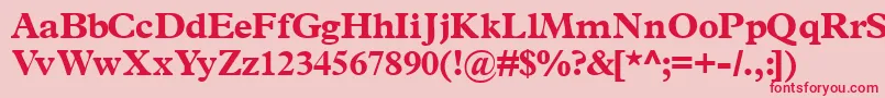 Шрифт Terminusblackssk – красные шрифты на розовом фоне
