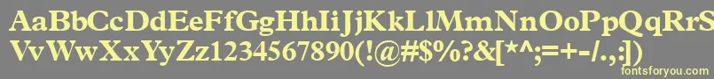 Terminusblackssk Font – Yellow Fonts on Gray Background