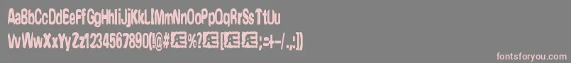 Yonder Font – Pink Fonts on Gray Background