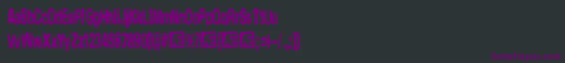 Yonder Font – Purple Fonts on Black Background