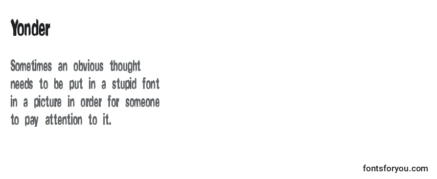 Review of the Yonder Font