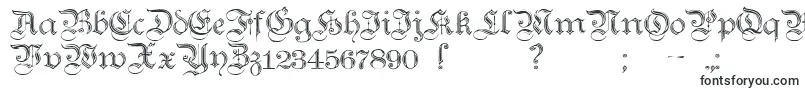 TeutonicNo2Demibold-Schriftart – Schriften für Microsoft Office