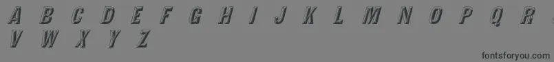 TejaratchiItalic Font – Black Fonts on Gray Background