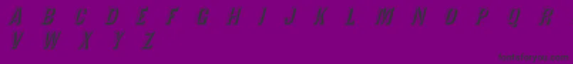 TejaratchiItalic Font – Black Fonts on Purple Background