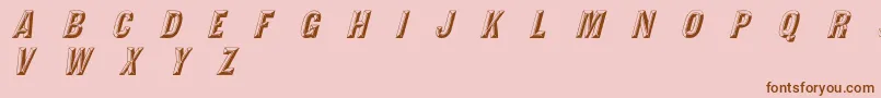 TejaratchiItalic Font – Brown Fonts on Pink Background