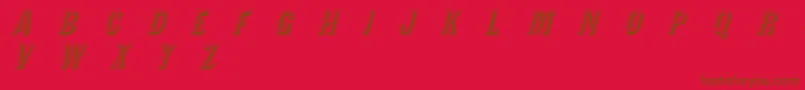 TejaratchiItalic Font – Brown Fonts on Red Background