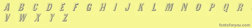TejaratchiItalic Font – Gray Fonts on Yellow Background
