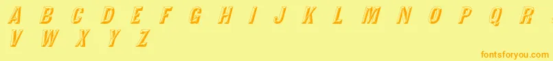 Saiba mais sobre a fonte TejaratchiItalic Fonte TejaratchiItalic – fontes laranjas em um fundo amarelo
