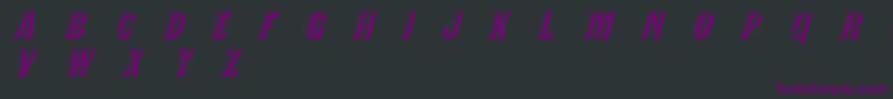 Police TejaratchiItalic – polices violettes sur fond noir