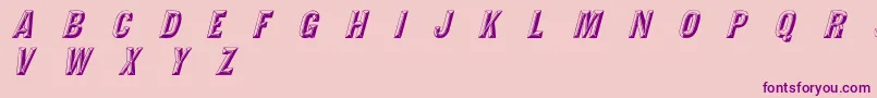 TejaratchiItalic Font – Purple Fonts on Pink Background
