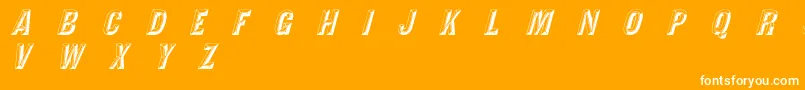 TejaratchiItalic Font – White Fonts on Orange Background