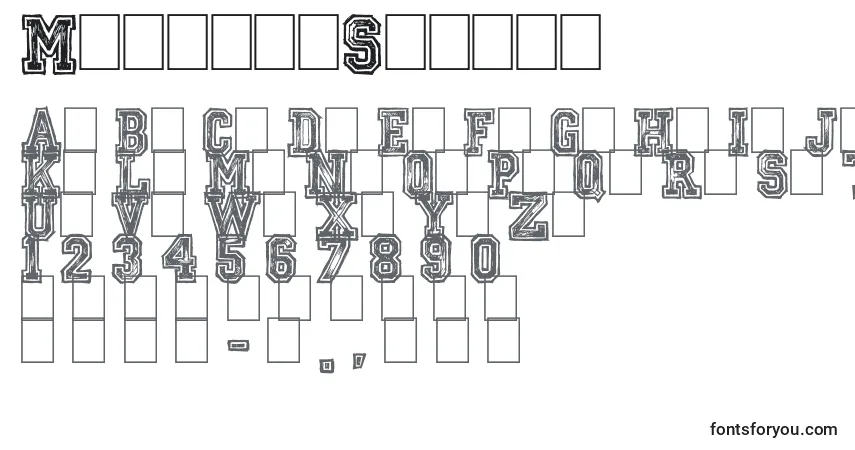 MickeysSchool-fontti – aakkoset, numerot, erikoismerkit