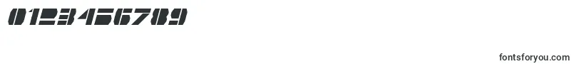 フォントQuintanarItalic – 数字と数値のためのフォント