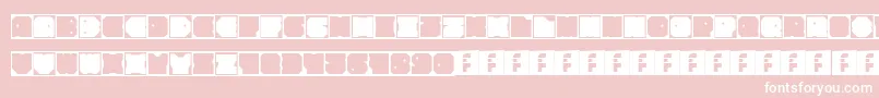 AntiBiased Font – White Fonts on Pink Background