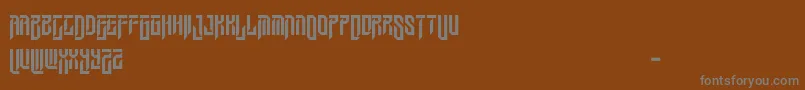 WesleygothicRegular Font – Gray Fonts on Brown Background