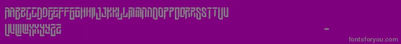 WesleygothicRegular Font – Gray Fonts on Purple Background