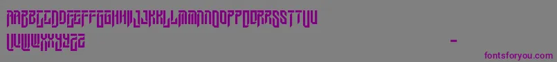 WesleygothicRegular Font – Purple Fonts on Gray Background