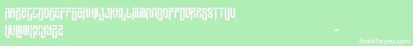 WesleygothicRegular Font – White Fonts on Green Background