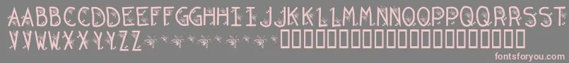 KrOriginalBean Font – Pink Fonts on Gray Background
