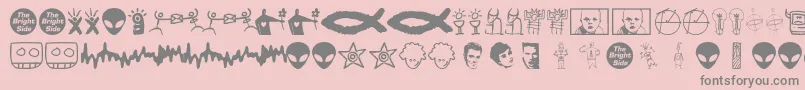 Más sobre la fuente Brightside fuente Brightside – Fuentes Grises Sobre Fondo Rosa