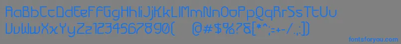 フォントFuturexVariationAlpha – 灰色の背景に青い文字