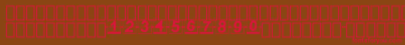 FlipperFontNew Font – Red Fonts on Brown Background