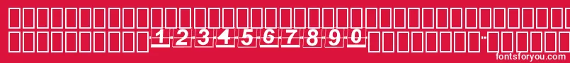 FlipperFontNew Font – White Fonts on Red Background