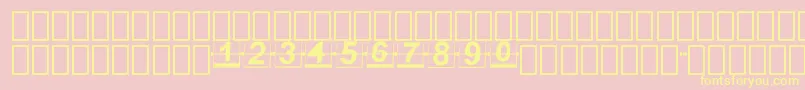 FlipperFontNew Font – Yellow Fonts on Pink Background
