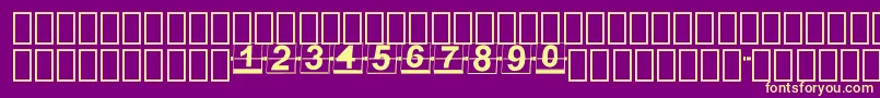 Więcej informacji o czcionce FlipperFontNew Czcionka FlipperFontNew – żółte czcionki na fioletowym tle
