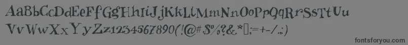 Inkies2-Schriftart – Schwarze Schriften auf grauem Hintergrund