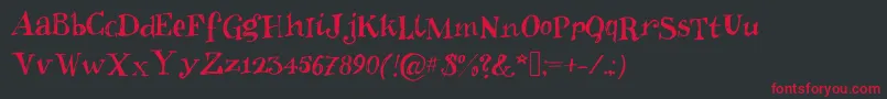 Inkies2 Font – Red Fonts on Black Background