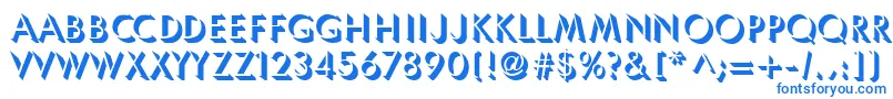 Umbles-fontti – siniset fontit valkoisella taustalla