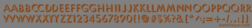 Шрифт Umbles – коричневые шрифты на сером фоне