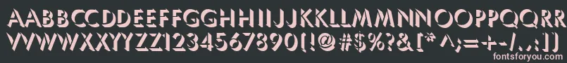 Umbles Font – Pink Fonts on Black Background
