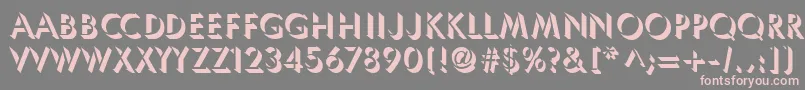 Шрифт Umbles – розовые шрифты на сером фоне