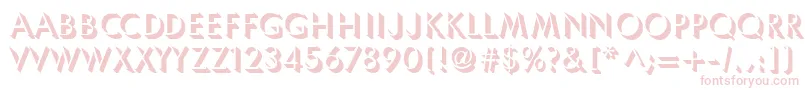 Umbles-fontti – vaaleanpunaiset fontit valkoisella taustalla